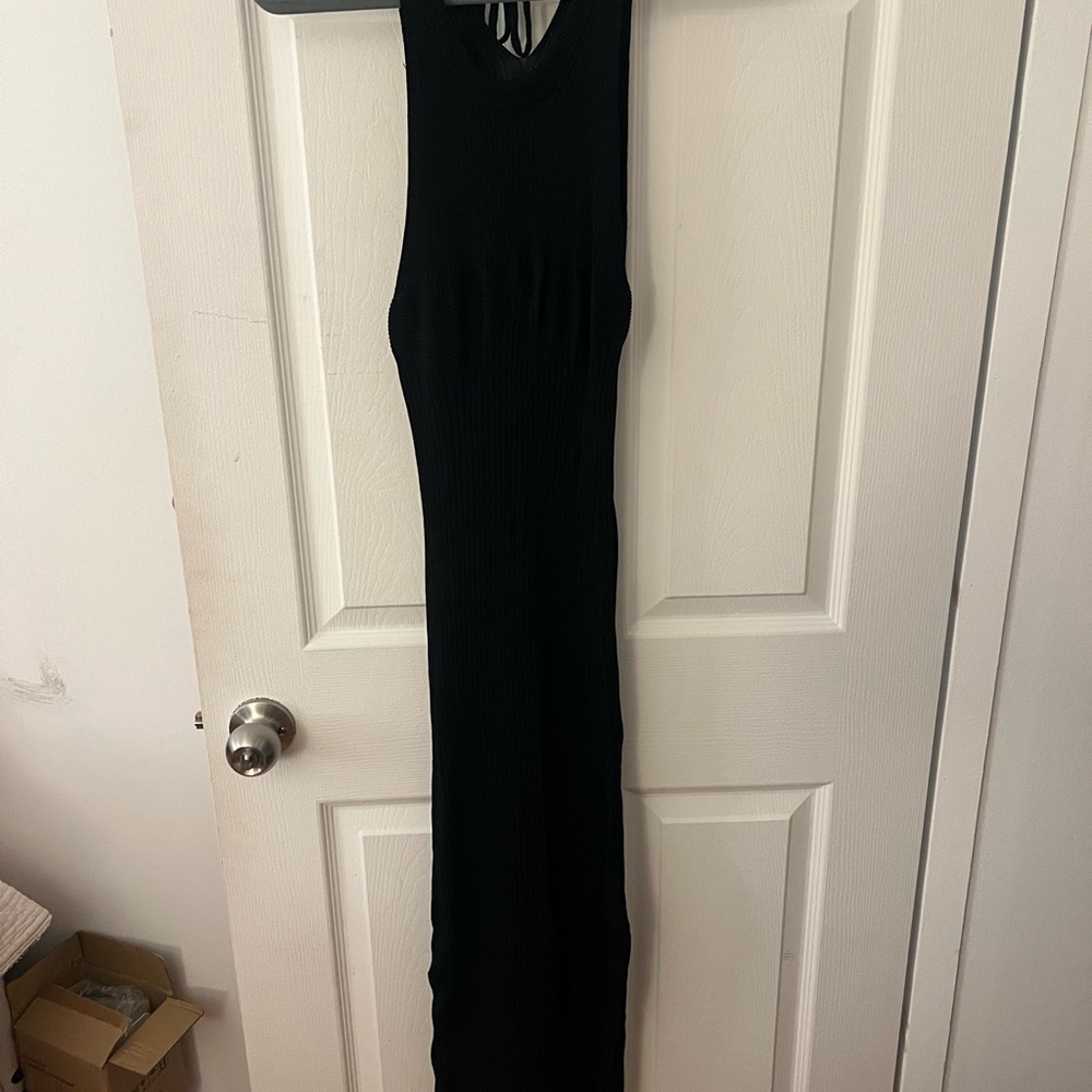 DKNY Black Maxi Dress